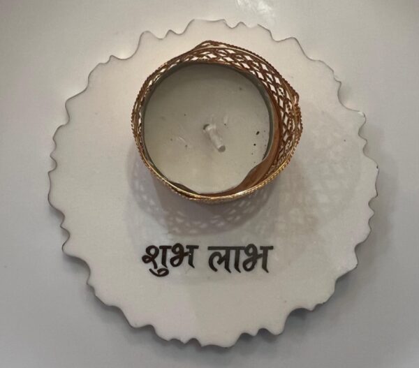 Shubh Labh Candle Holder