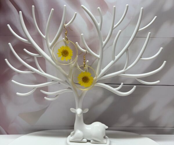 The Nature’s Embrace Earrings: Handmade Resin Earrings