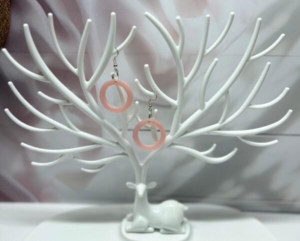 Pretty in Pink Earrings: Handmade Resin Earrings