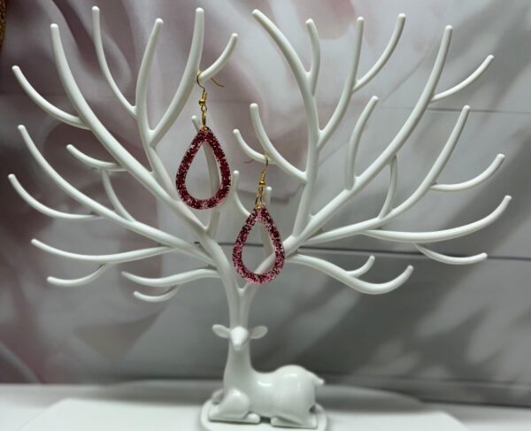 Glimmer Essence Earrings: Handmade Resin Earrings