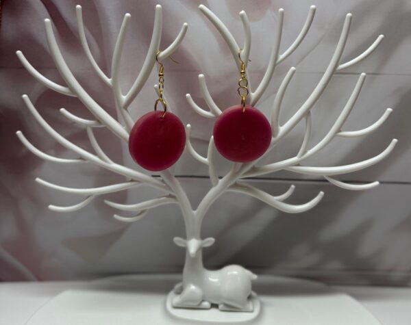Dusk Rose Earrings: Handmade Resin Earrings