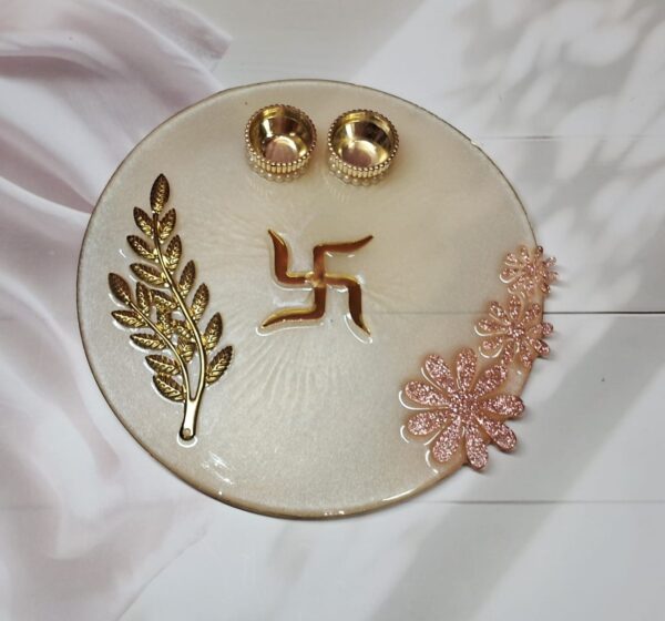 8 inch Resin Pooja Thaali