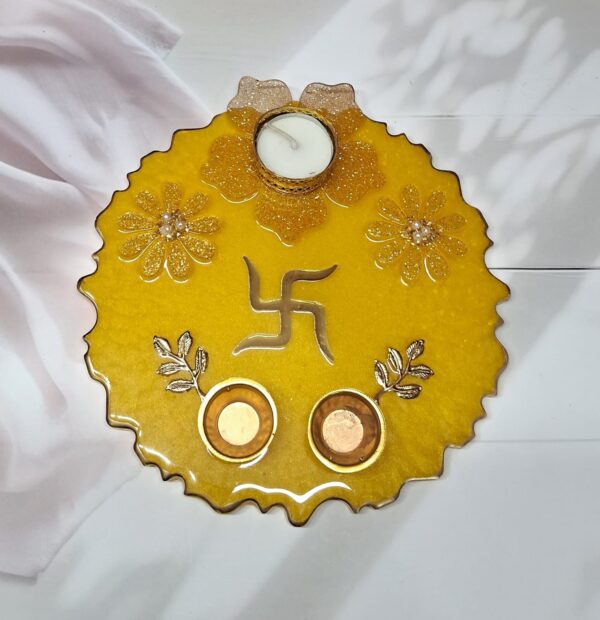 8 inch Resin Pooja Thaali