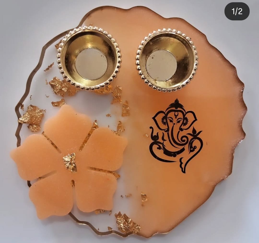 4 inch Resin Pooja Thaali