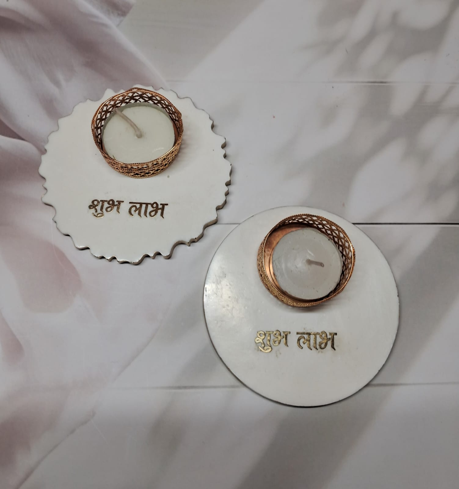 Shubh Labh Candle Holders