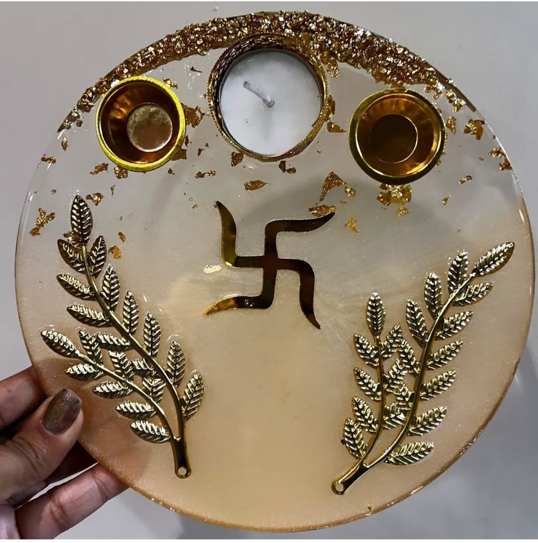 8 inch Resin Pooja Thaali