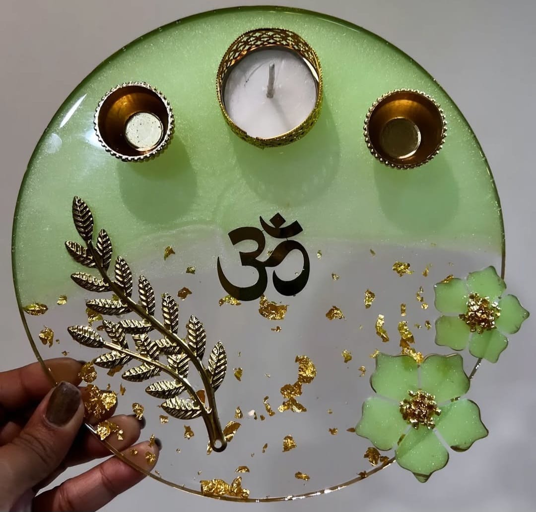 8 inch Resin Pooja Thaali