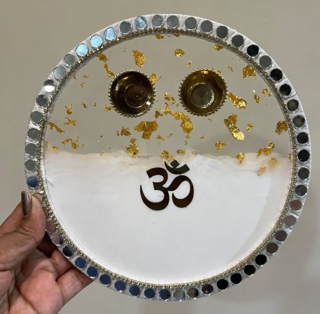 8 inch Resin Pooja Thaali